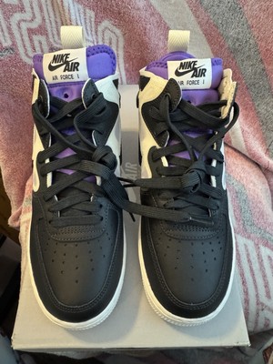 Nike Air Force 1 Mid React  Off Noir Action Grape  - Youth 4.5