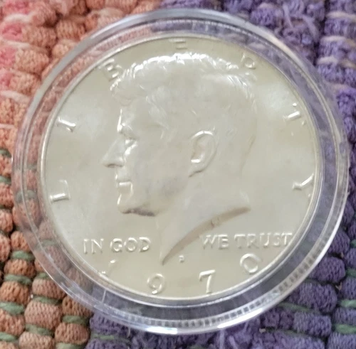 1970-D Kennedy Half Dollar, 40% Silver  GEM BU- Beautiful shine