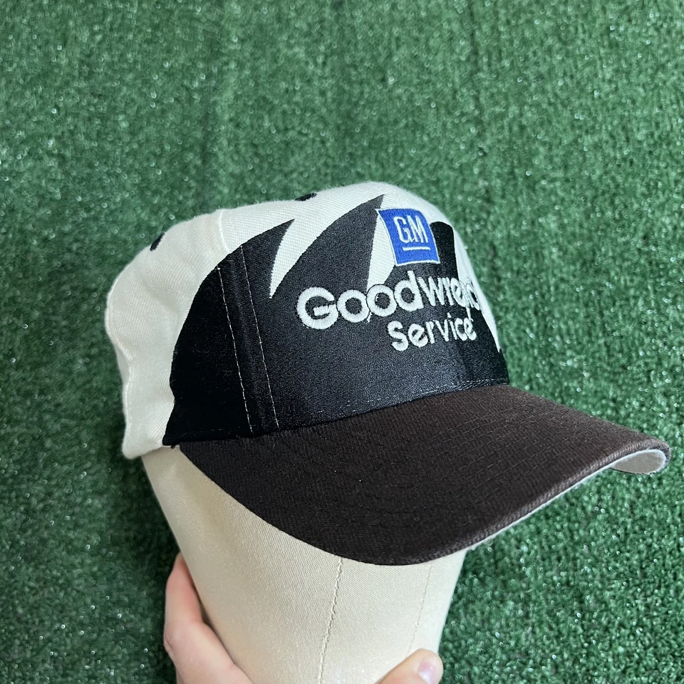 De Colección Logo Atlético Dale Earnhardt Goodwrench Servicio Diente de Tiburón Sombrero Snapback Años 90 Foto 2 de 4