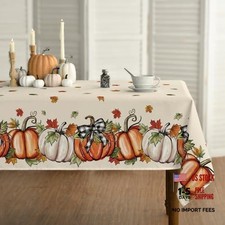 Autumn Tablecloth 60" x 84" Rectangular Beige