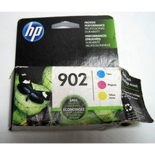 Genuine HP 902 Cyan Magenta Yellow 3PK Ink Cartridges EXP 2018