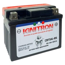BATTERIA PER MOTO 'IGNITRON AGM' 12V - 6 Ah - mm 113x70x H.130
