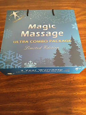 Therapulse Magic Massage Ultra Combo Package TENS/EMS Unit 2-Channel Handheld