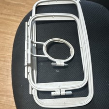Rectangular Embroidery Machine Hoop Frame Set 3 Pieces White Hoop Type