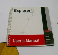 Minelab Explorer 2 user's manual instruction booklet METAL DETECTOR 108 pages