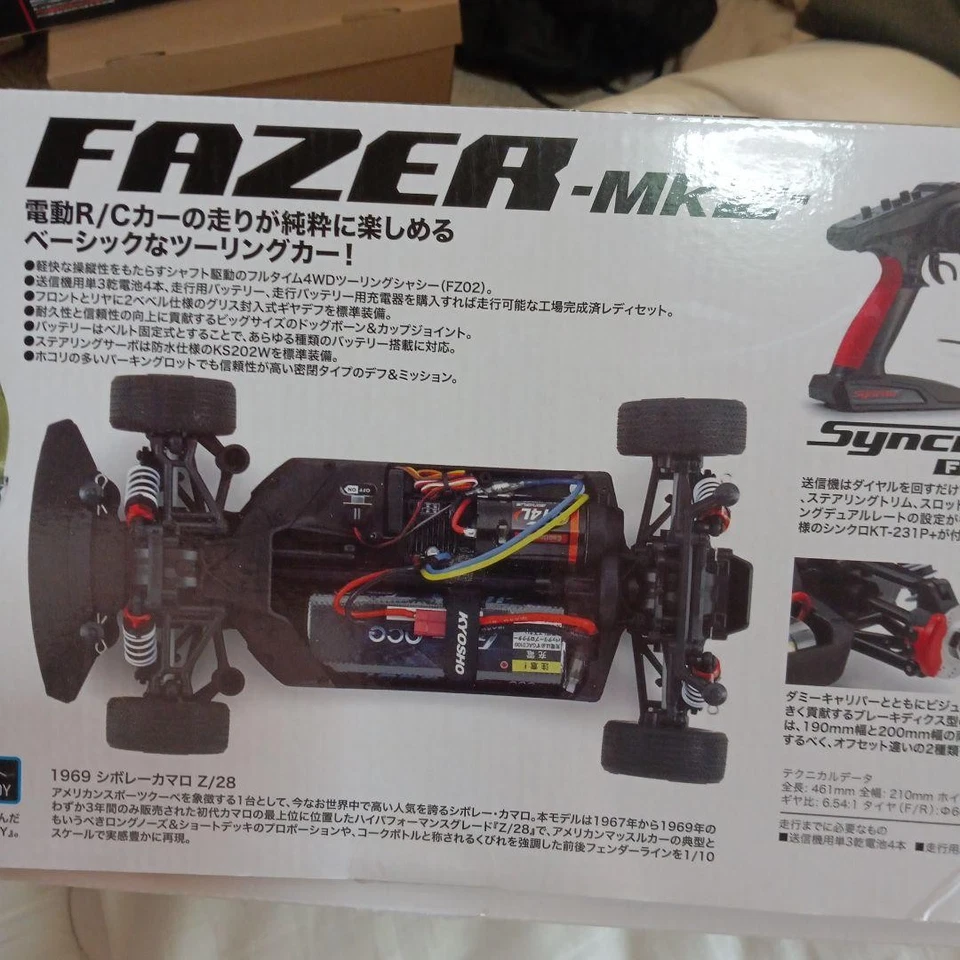 Kyosho 1/10 EP 4WD Fazer Mk2 FZ02 1969 Chevrolet Camaro Z28 Readyset - Image 4 of 4