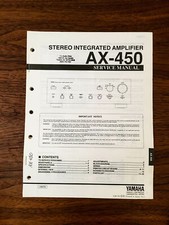 Yamaha AX-450 Amplificatore Manuale di servizio *Originale*