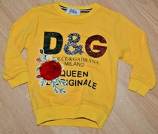 Dolce & Gabbana Girl Kids Sweatshirt Kid Top size 3 shirt D&G jr. Milano crystal