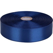 1 Inch Deep Blue Satin Ribbon 50 Yards Roll Wedding Sewing Gift Wrap Parties