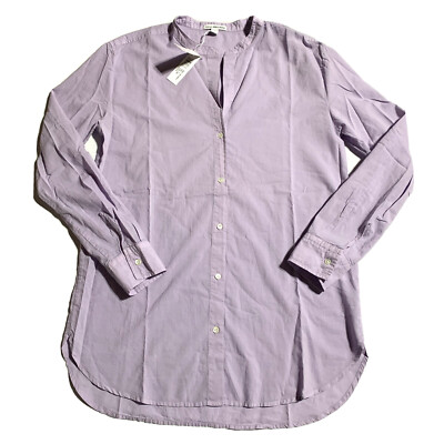 JAMES PERSE Standard Tunic Shirt Button Up Size 2 Women's M Medium Parfait NWT