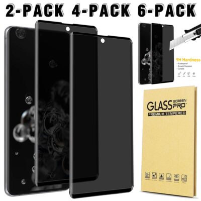 2/4/6X Privacy Tempered Glass Screen Protector For Samsung S20