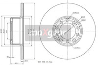 2X Maxgear 19-0845 Bremsscheibe FüR MERCEDES-BENZ