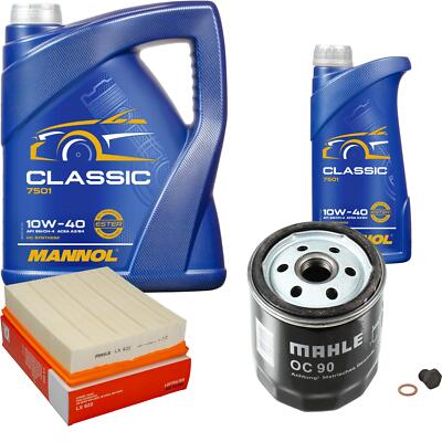 MAHLE Inspektionspaket 6 L MANNOL Classic 10W-40 für Opel Frontera A Sport 2.0i