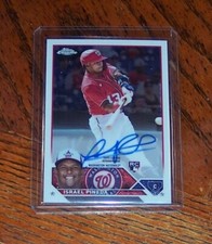 2023 Topps Chrome Update ISRAEL PINEDA RC Rookie On Card AUTO Nationals #RA-IP