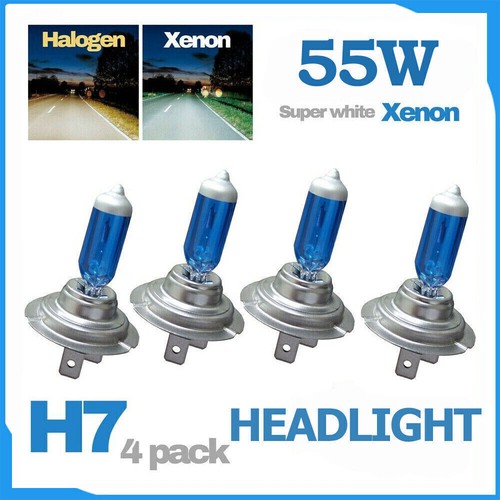 2x Super White H7 Xenon Look Bulbs – 6000K Cool White For High Beam – Made In Germany