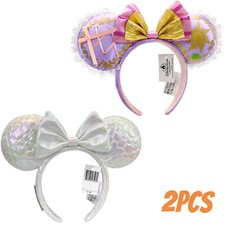 Loungefly Icon Quilted Iridescent Ears Disney Rapunzel Tangled Pascal Minnie Ear