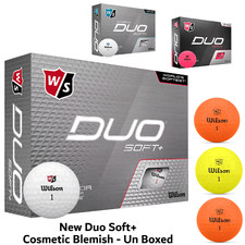WILSON DUO SOFT GOLF BALLS *NEW UNBOXED* COSMETIC BLEMISH WILSON GOLF BALLS