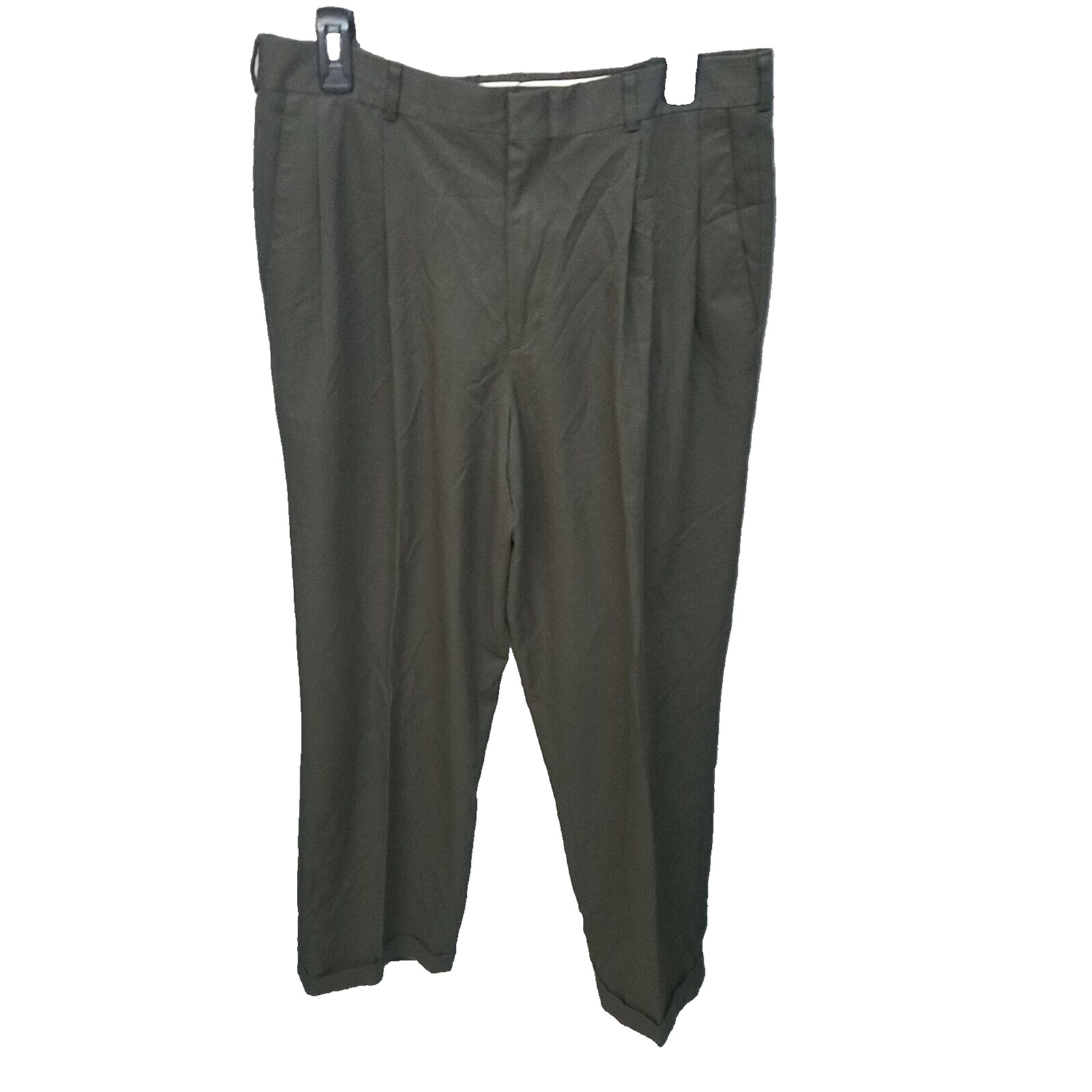 Slates Basic Mens Size 34x32 Gray Solid Dress Pan… - image 1