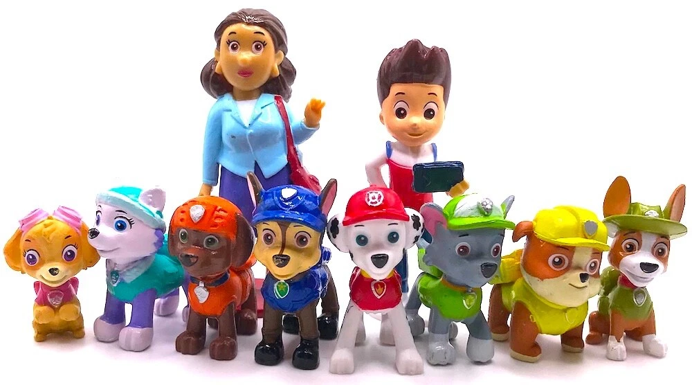 PAW PATROL Figure Play Set NICKELODEON Nick Jr PVC TOY Ryder SKYE Mayor  Goodway