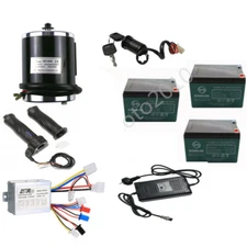 500W 36V Brush Motor Controller Throttle Electric 500 Watt Motor Battery Kit ATV