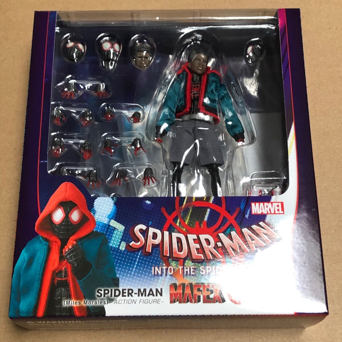 MEDICOM Mafex Miles Morales Spider-Man Into The Spider-Verse New #107 -  USSELLER