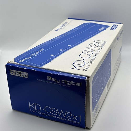 Key Digital (KD-CSW2x1) 2-Ports External Video/Audio Switch Brand New In Box - Bild 19 von 21
