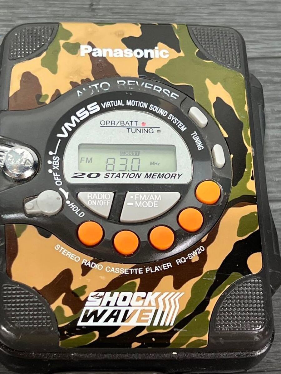 Panasonic RQ-SW20 SHOCK WAVE VMSS Stereo Radio Cassette Panasonic RQ-SW20 SHOCK WAVE VMSS Stereo Radio Cassette