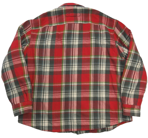 Duluth Trading Flapjack Flanell Hemd Shacket Fleece gefüttert Druckknopf kariert Herren 2XL - Bild 2 von 11