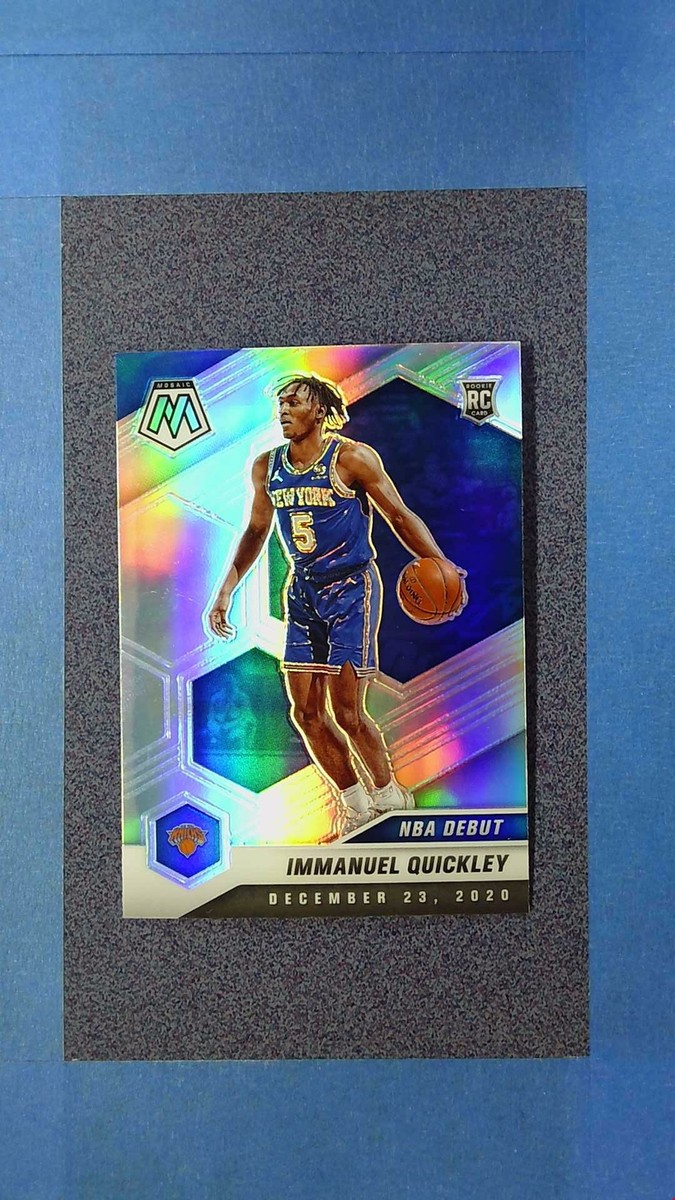 2020-21 Mosaic IMMANUEL QUICKLEY RC #277 Silver NBA Debut NY