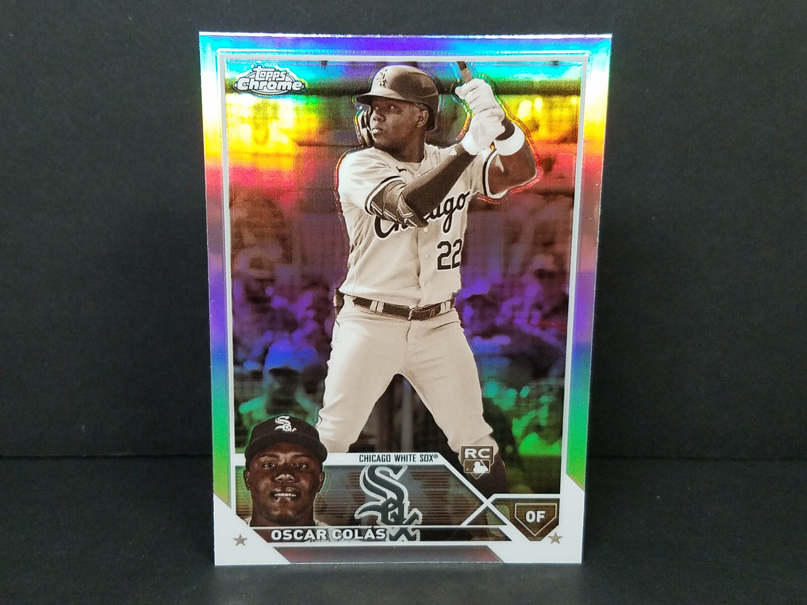 2023 Topps Chrome #145 Oscar Colas, White Sox (RC) - Sepia Refractor Parallel