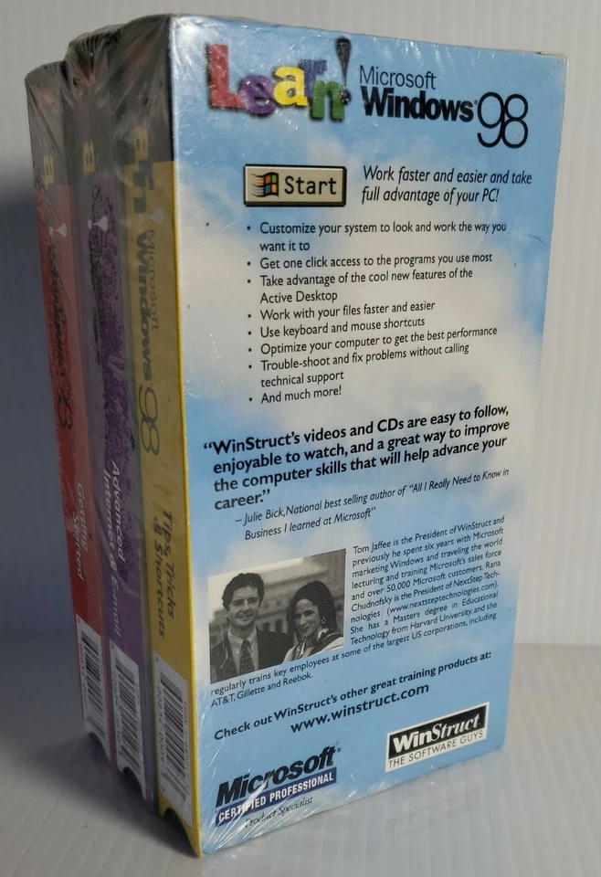 Learn Microsoft Windows 98 Sealed  / 1998 VHS - Getting Started VHS 2000 - Image 3 of 4