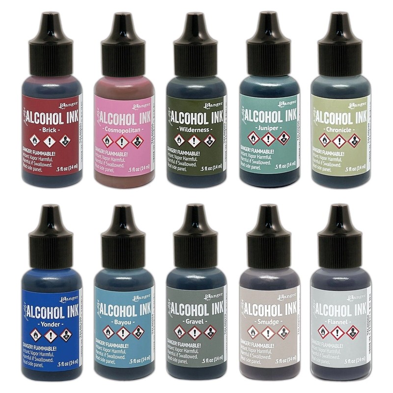 Tim Holtz/Ranger - Alcohol Ink - Summer of  2024 Bundle Of 10 Bottles