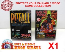1x CLEAR PLASTIC PROTECTIVE BOX/SLEEVE FOR ATARI JAGUAR GAME BOXES SIZE A