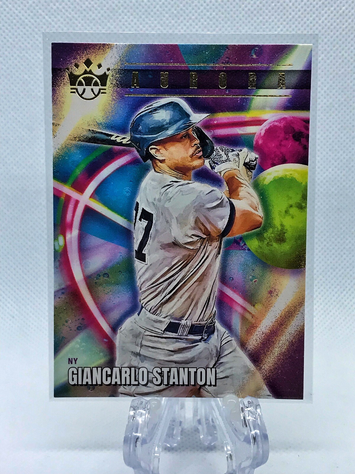 2022 Diamond Kings Aurora GIANCARLO STANTON AU-13 SSP Case Hit Yankees