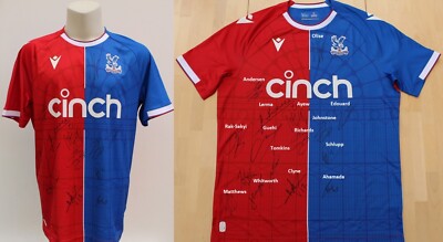 2023-24 Crystal Palace Home Shirt Squad Signed inc. Olise
