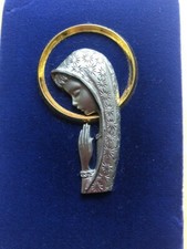 statuette religieuse moderne (Vierge) en étain