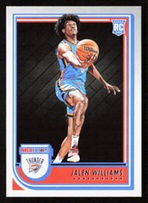 2022-23 Panini NBA Hoops Jalen Williams Rookie Card RC #242 Thunder. rookie card picture