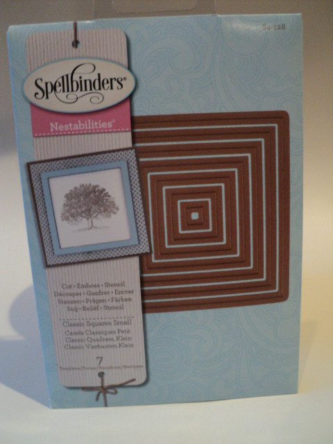 SPELLBINDERS NESTABILITIES CLASSIC SQUARES SMALL (7 DIES) S4-128 BNIP