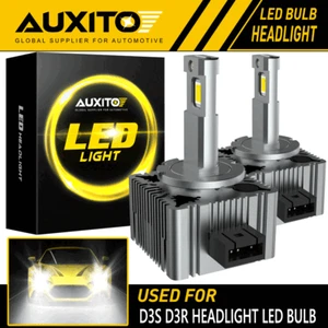 Paire AUXITO D3S D3R LED Kit d'ampoules de phares 6000K blanc HID Lampe de conversion EOA