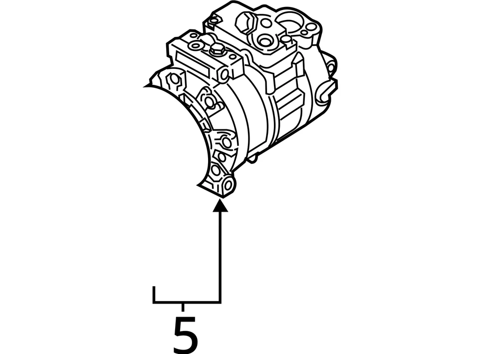 AC Compressor Engine ID Ceta Fits 09-15 AUDI TT 2735537 Foto 4 de 4