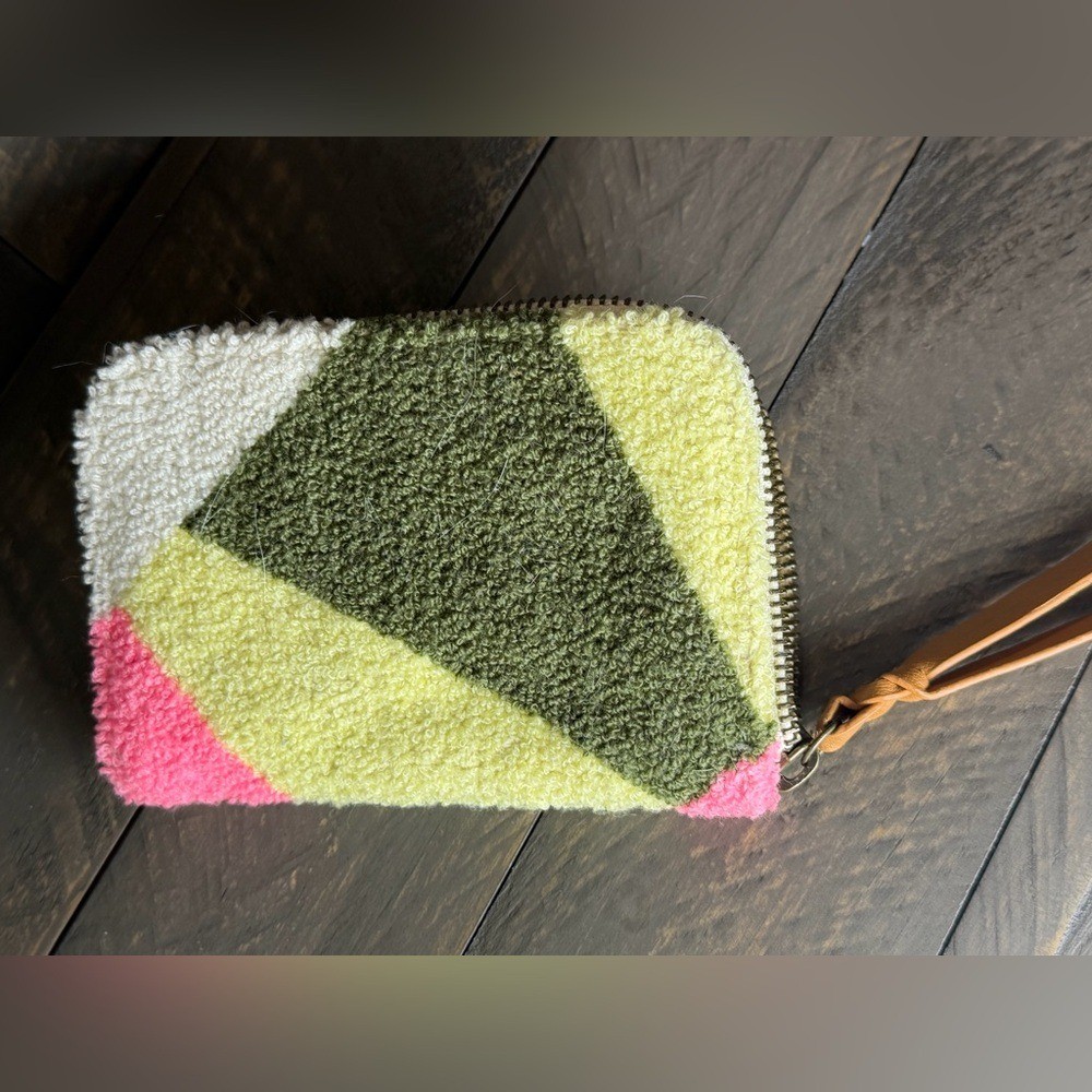 Universal thread zip Colorful Geometric wallet wi… - image 2