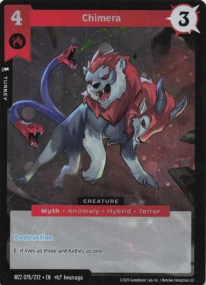 Chimera MZ2 078/212 Metazoo 2025: Torrential Tides Rare Foil