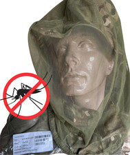 New Genuine Army Military Issue Green Mosquito Mosi Insect Head Net- sealed