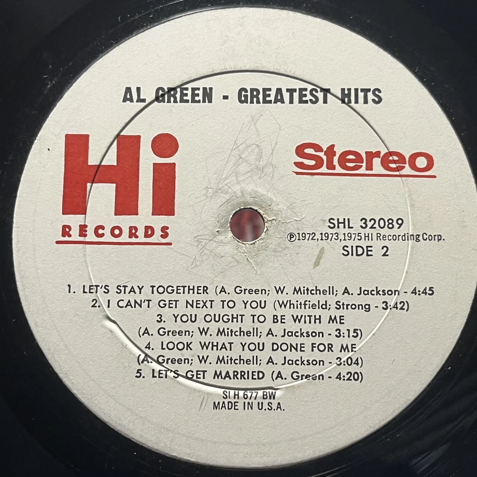 Funk / Soul Al Green - Greatest Hits Hi Records, London Records - Image 4 of 4