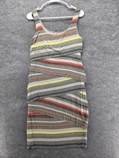 Bailey 44 Dress Womens L Multicolor Tank Bodycon Midi Scoop Neck Cotton Blend