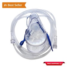 Filter Clear Oxygen Mask for Adults - 7' Hose Included - Comfortable Fit