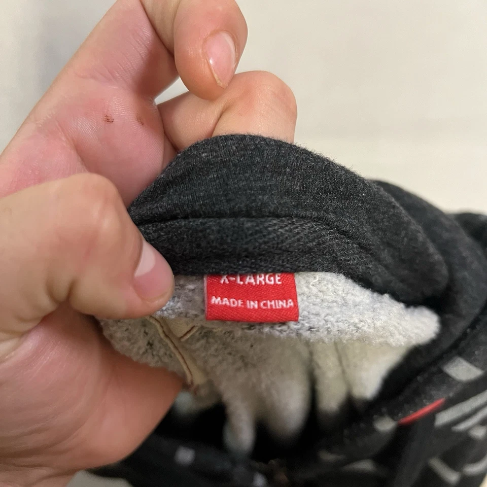 Moletom com capuz Troy Lee Designs masculino tamanho XL zíper completo listrado preto motocross zíper completo - Imagem 4 de 4