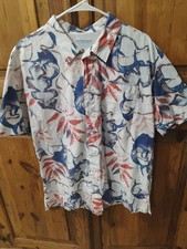 Columbia Shirt Mens L White PFG Vented Marlin Performance Fishing Print