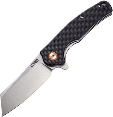 CRJB Linerlock Crag Folding Pocket Knife w / Black G10 Handle - J1904-BKF
