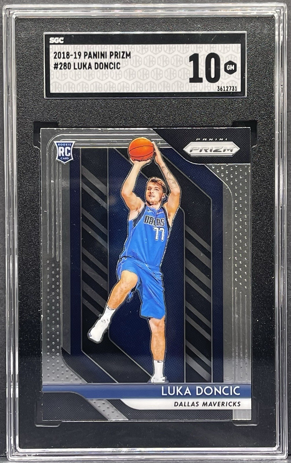 2018 Panini Prizm Luka Doncic Rookie RC #280 SGC 10 Dallas Mavericks